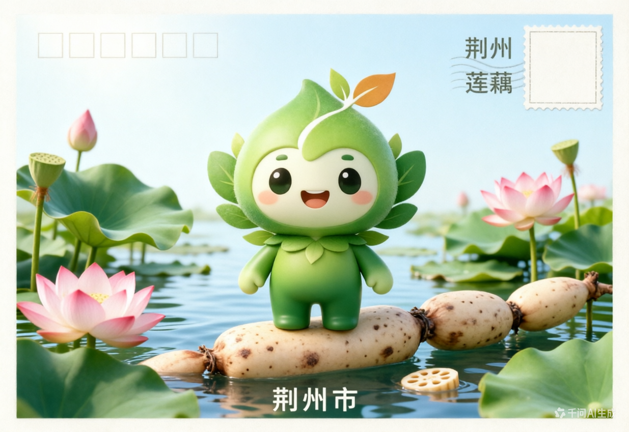 荆州莲藕明信片